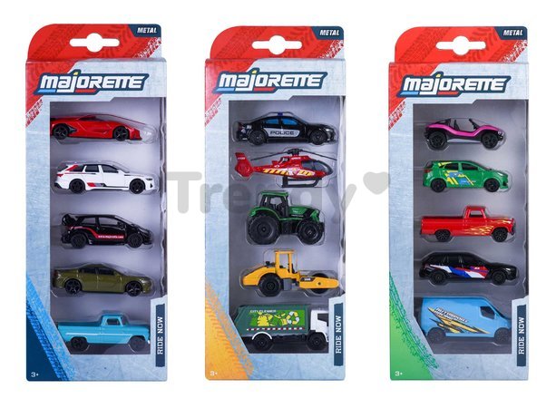 Autíčka Street Cars Majorette kovové sada 5 druhov dĺžka 7 cm 1:64