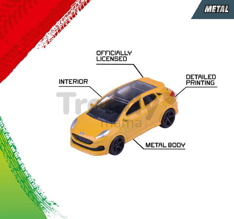 Mașinuțe Street Cars Majorette set de 12 tipuri, lungime 7,5 cm, 1:64