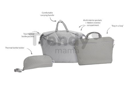 Prebaľovacia taška toTs-smarTrike Duet Extra 4v1 s vnútornou taškou a termoobalom krémová