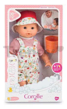 Bábika na kúpanie Baby Bath Calypso Garden Delights Mon Premiere Corolle s hnedými klipkajúcimi očami a kvetinkou 30 cm od 18 mes