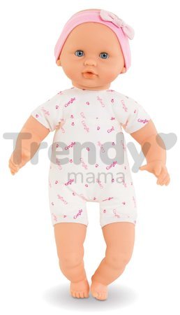 Bábika Bébé Calin Good Night Set Corolle s modrými klipkajúcimi očami a spacím vakom s fľašou a cumlíkom 30 cm od 18 mes