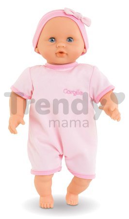 Bábika Bébé Calin Good Night Set Corolle s modrými klipkajúcimi očami a spacím vakom s fľašou a cumlíkom 30 cm od 18 mes