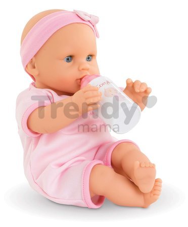 Bábika Bébé Calin Good Night Set Corolle s modrými klipkajúcimi očami a spacím vakom s fľašou a cumlíkom 30 cm od 18 mes