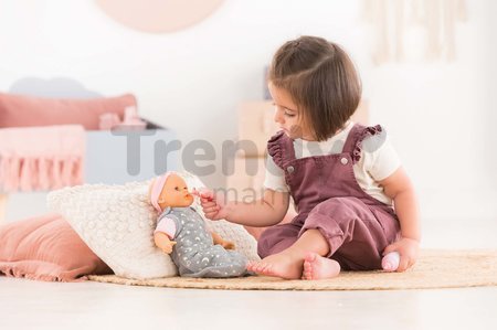 Bábika Bébé Calin Good Night Set Corolle s modrými klipkajúcimi očami a spacím vakom s fľašou a cumlíkom 30 cm od 18 mes