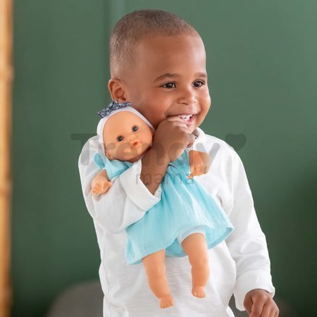 Bábika Bébé Calin Maud Corolle s modrými klipkajúcimi očami a fazuľkami 30 cm od 18 mes