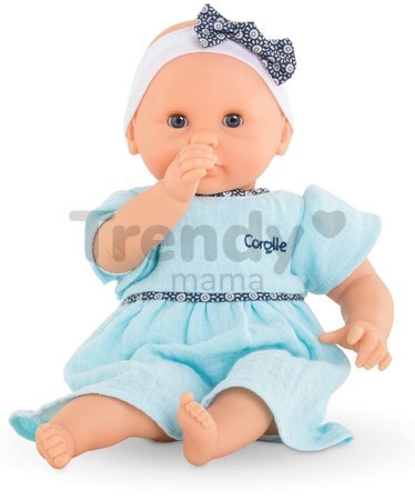 Bábika Bébé Calin Maud Corolle s modrými klipkajúcimi očami a fazuľkami 30 cm od 18 mes