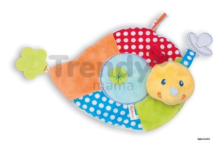 Plyšový slimáčik Colors-My Sweet Doudou Snail Kaloo s hrkálkou a hryzátkom 25 cm pre najmenších