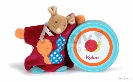 Plyšová myška bábkové divadlo Colors-Doudou Puppet Mouse Squirrel Kaloo 20 cm v darčekovom balení pre najmenších