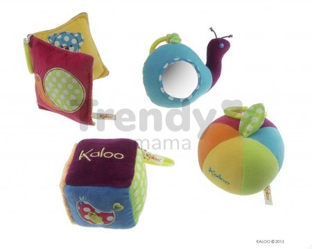 Plyšová kocka Colors-Activity Kaloo 13 cm pre najmenších