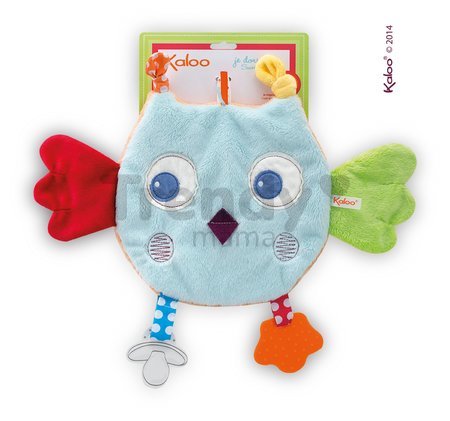 Plyšová sova Colors-My Sweet Doudou Owl Kaloo s hryzátkom 25 cm pre najmenších