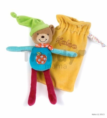Plyšový medvedík postavička na maznanie Colors-Baby Doudou Pocket Kaloo vo vrecku 20 cm pre najmenších