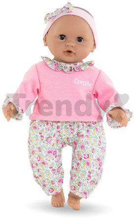 Bábika Bébé Calin Maria Corolle s hnedými klipkajúcimi očami a fazuľkami 30 cm od 18 mes