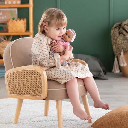 Bábika Bébé Calin Maria Corolle s hnedými klipkajúcimi očami a fazuľkami 30 cm od 18 mes