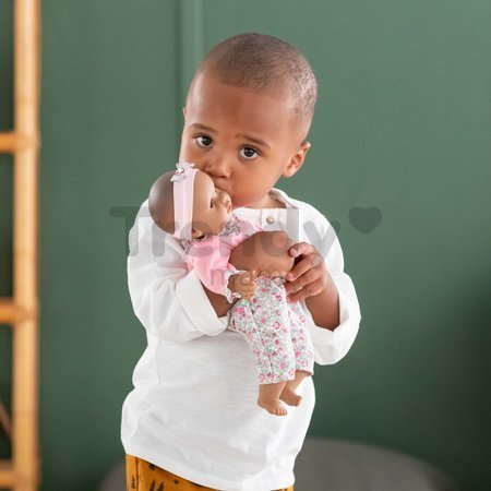 Bábika Bébé Calin Maria Corolle s hnedými klipkajúcimi očami a fazuľkami 30 cm od 18 mes
