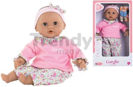 Bábika Bébé Calin Maria Corolle s hnedými klipkajúcimi očami a fazuľkami 30 cm od 18 mes