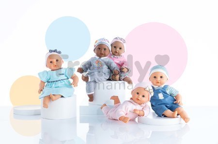 Bábika Bébé Calin Maria Corolle s hnedými klipkajúcimi očami a fazuľkami 30 cm od 18 mes