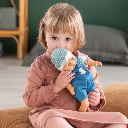 Bábika Bébé Calin Mael Corolle s modrými klipkajúcimi očami a fazuľkami 30 cm od 18 mes