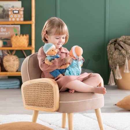 Bábika Bébé Calin Mael Corolle s modrými klipkajúcimi očami a fazuľkami 30 cm od 18 mes