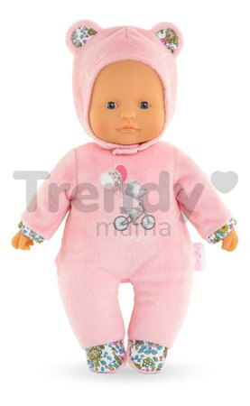 Bábika Sweet Heart Pink Bear Mon Doudou Corolle s modrými očami a kapucňou 30 cm od 0 mes