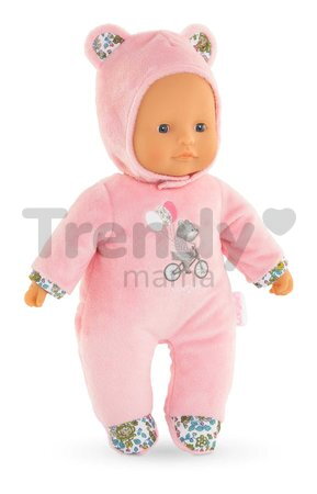 Bábika Sweet Heart Pink Bear Mon Doudou Corolle s modrými očami a kapucňou 30 cm od 0 mes