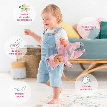 Bábika Sweet Heart Pink Bear Mon Doudou Corolle s modrými očami a kapucňou 30 cm od 0 mes