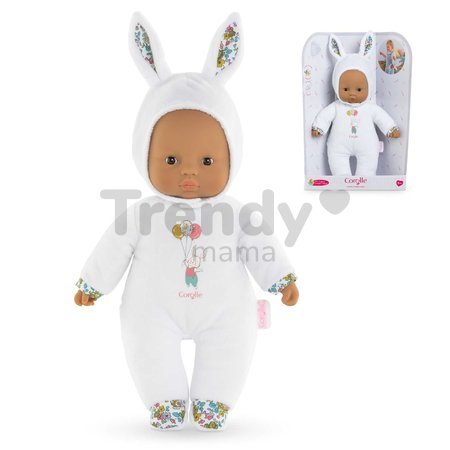 Bábika Sweet Heart White Bunny Mon Doudou Corolle s čiernymi očami a kapucňou 30 cm od 0 mes