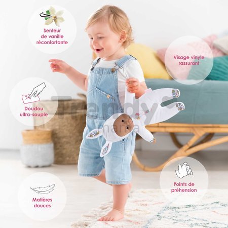 Bábika Sweet Heart White Bunny Mon Doudou Corolle s čiernymi očami a kapucňou 30 cm od 0 mes