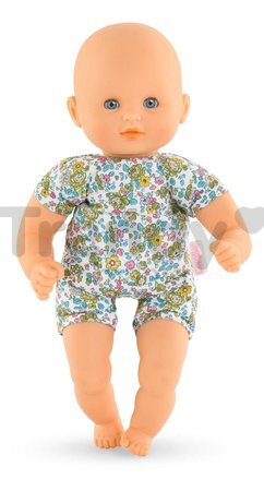 Bábika Bébé Calin Loving Teddy Bear Mon Premier Poupon Corolle s modrými klipkajúcimi očami a 2 doplnky 30 cm od 18 mes