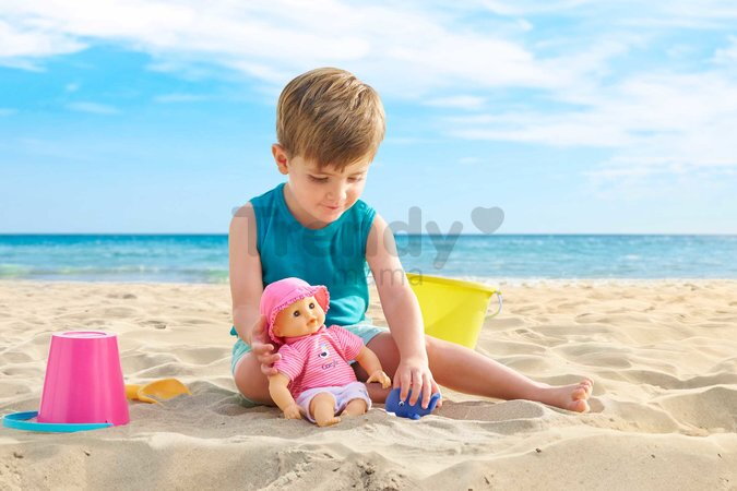 Bábika na kúpanie Baby Bath Océane Mon Premiere Poupon Corolle s modrými klipkajúcimi očami a veľrybou 30 cm od 18 mes