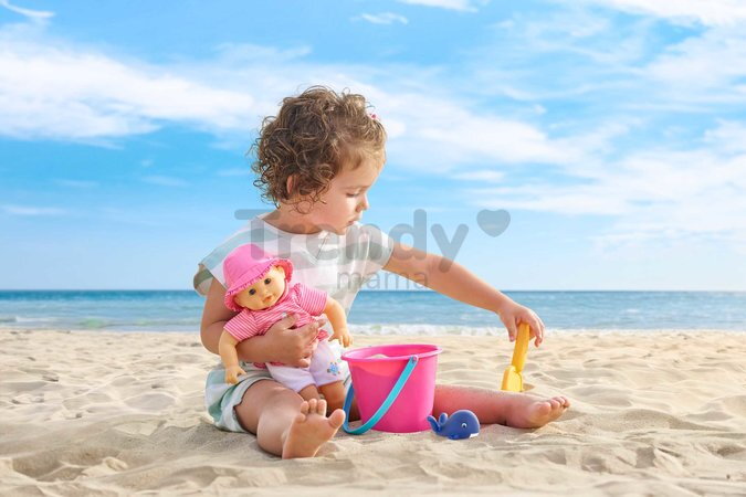 Bábika na kúpanie Baby Bath Océane Mon Premiere Poupon Corolle s modrými klipkajúcimi očami a veľrybou 30 cm od 18 mes