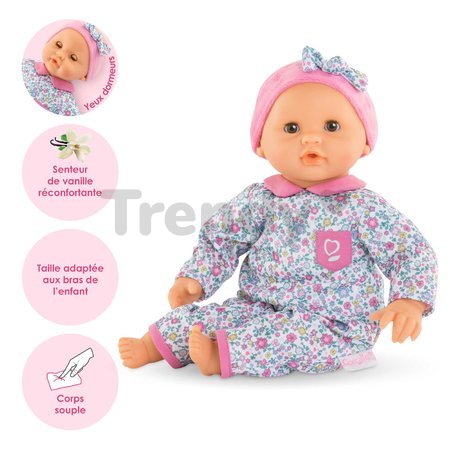 Bábika Bébé Calin Capucine Mon Premier Poupon Corolle s hnedými klipkajúcimi očami 30 cm od 18 mes