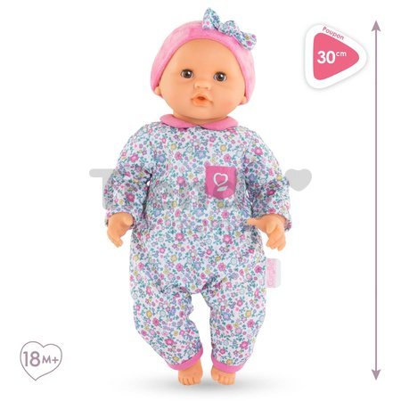 Bábika Bébé Calin Capucine Mon Premier Poupon Corolle s hnedými klipkajúcimi očami 30 cm od 18 mes