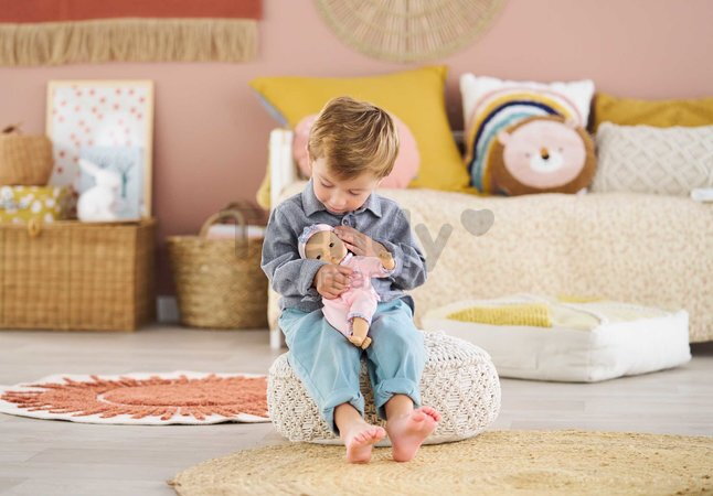 Bábika Bébé Calin Mila Mon Premier Poupon Corolle s hnedými klipkajúcimi očami 30 cm od 18 mes