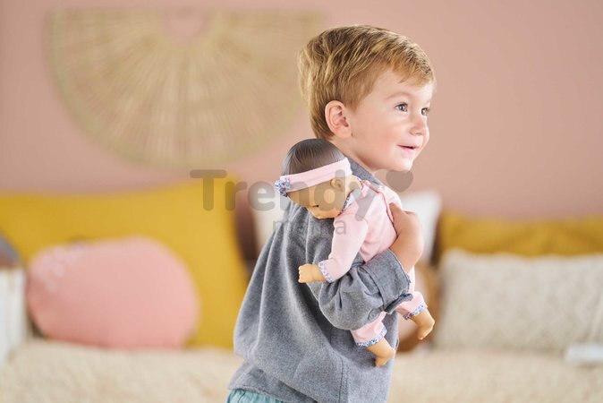 Bábika Bébé Calin Mila Mon Premier Poupon Corolle s hnedými klipkajúcimi očami 30 cm od 18 mes