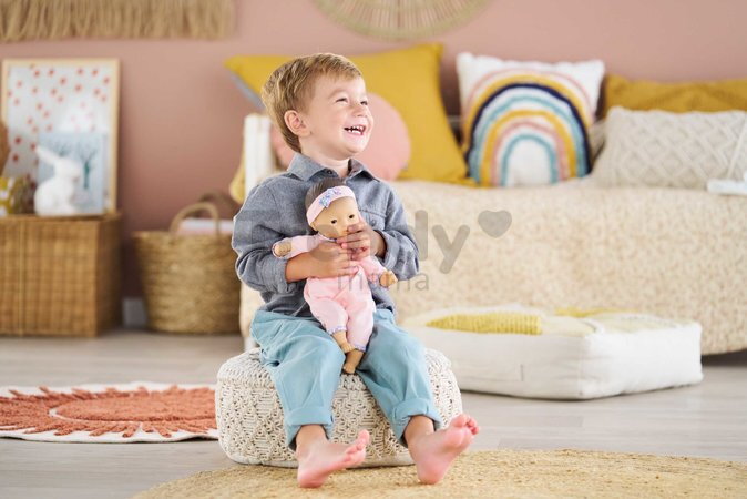 Bábika Bébé Calin Mila Mon Premier Poupon Corolle s hnedými klipkajúcimi očami 30 cm od 18 mes