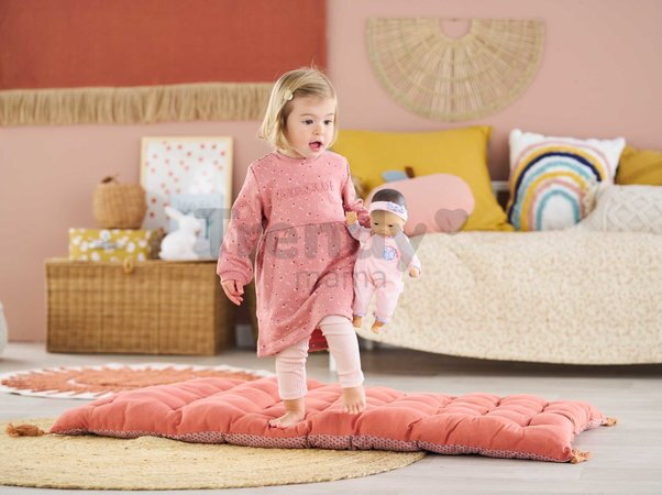 Bábika Bébé Calin Mila Mon Premier Poupon Corolle s hnedými klipkajúcimi očami 30 cm od 18 mes