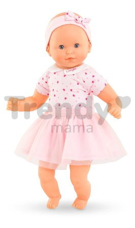 Bábika Mon Adorable Petit Poupon Hearts Corolle s modrými klipkajúcimi očami so sukničkou 30 cm od 12 mes