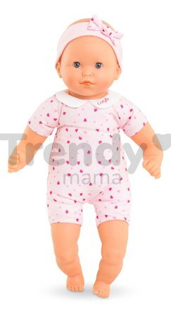 Bábika Mon Adorable Petit Poupon Hearts Corolle s modrými klipkajúcimi očami so sukničkou 30 cm od 12 mes