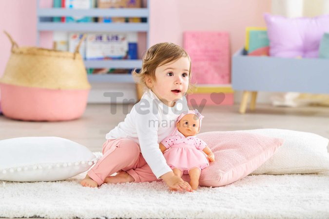 Bábika Mon Adorable Petit Poupon Hearts Corolle s modrými klipkajúcimi očami so sukničkou 30 cm od 12 mes