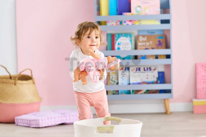 Bábika Mon Adorable Petit Poupon Hearts Corolle s modrými klipkajúcimi očami so sukničkou 30 cm od 12 mes