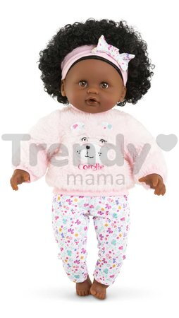 Bábika Bébé Calin Caroline Mon Premier Poupon Corolle s hnedými klipkajúcimi očami a 2 doplnky 30 cm od 18 mes