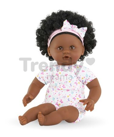 Bábika Bébé Calin Caroline Mon Premier Poupon Corolle s hnedými klipkajúcimi očami a 2 doplnky 30 cm od 18 mes