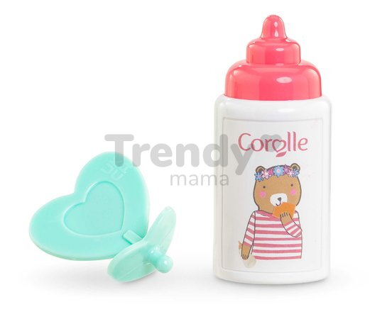 Bábika Bébé Calin Caroline Mon Premier Poupon Corolle s hnedými klipkajúcimi očami a 2 doplnky 30 cm od 18 mes