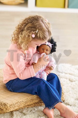 Bábika Bébé Calin Caroline Mon Premier Poupon Corolle s hnedými klipkajúcimi očami a 2 doplnky 30 cm od 18 mes