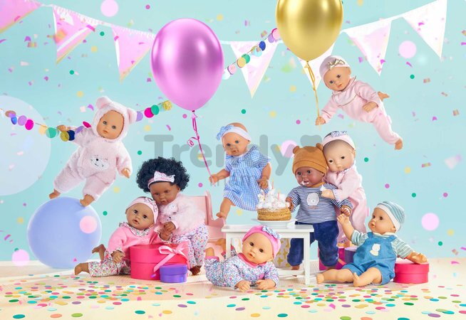 Bábika Bébé Calin Caroline Mon Premier Poupon Corolle s hnedými klipkajúcimi očami a 2 doplnky 30 cm od 18 mes