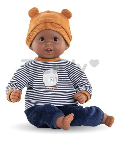 Bábika Bébé Calin Marius Mon Premier Poupon Corolle s hnedými klipkajúcimi očami 30 cm od 18 mes