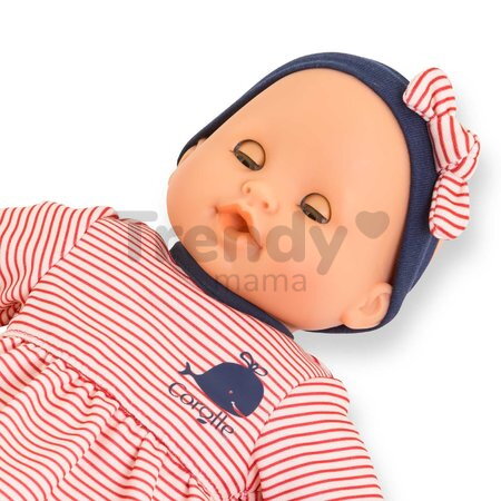 Bábika na kúpanie Baby Bath Calypso Mon Premiere Poupon Corolle s modrými klipkajúcimi očami a veľrybou 30 cm od 18 mes