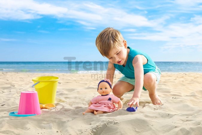 Bábika na kúpanie Baby Bath Calypso Mon Premiere Poupon Corolle s modrými klipkajúcimi očami a veľrybou 30 cm od 18 mes