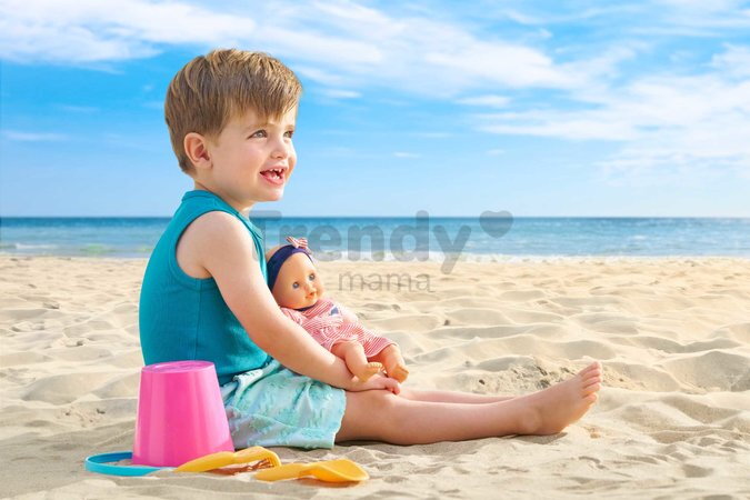 Bábika na kúpanie Baby Bath Calypso Mon Premiere Poupon Corolle s modrými klipkajúcimi očami a veľrybou 30 cm od 18 mes