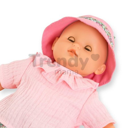 Bábika na kúpanie Baby Bath Coralie Mon Premiere Poupon Corolle s hnedými klipkajúcimi očami a kačičkou 30 cm od 18 mes